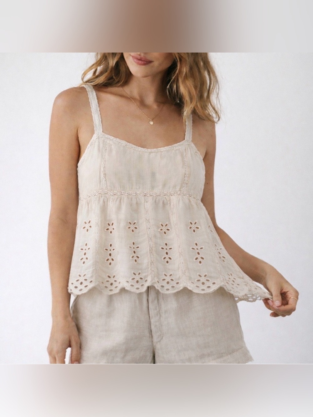 American Eagle AE Eyelet Cami
